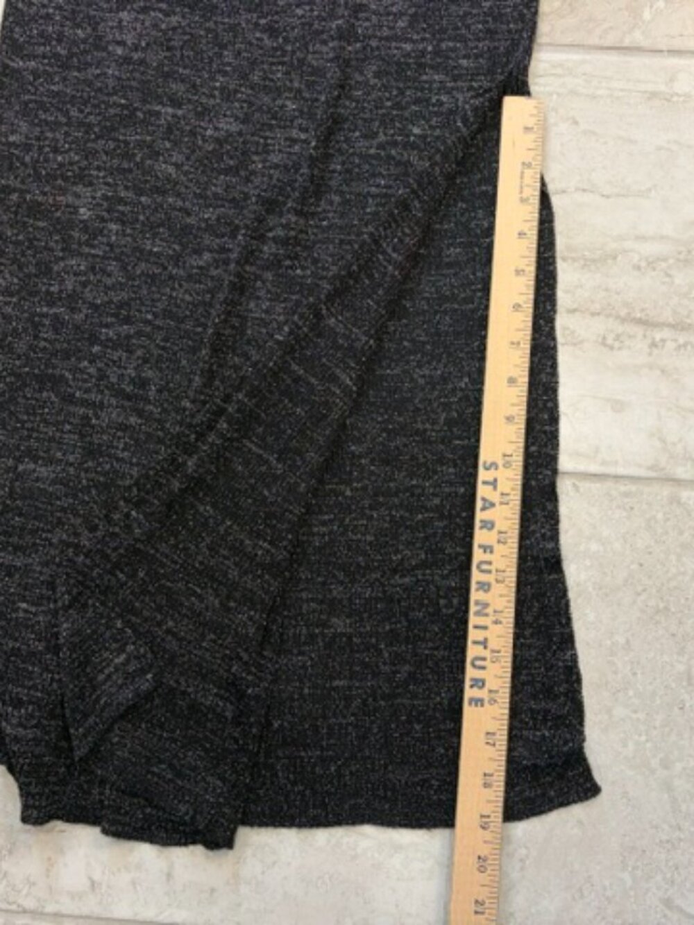 Onyx Nite by Wendye Chaitin Black Metallic Ombre Knit Maxi Dress 2X Evening Wear - Picture 7 of 7